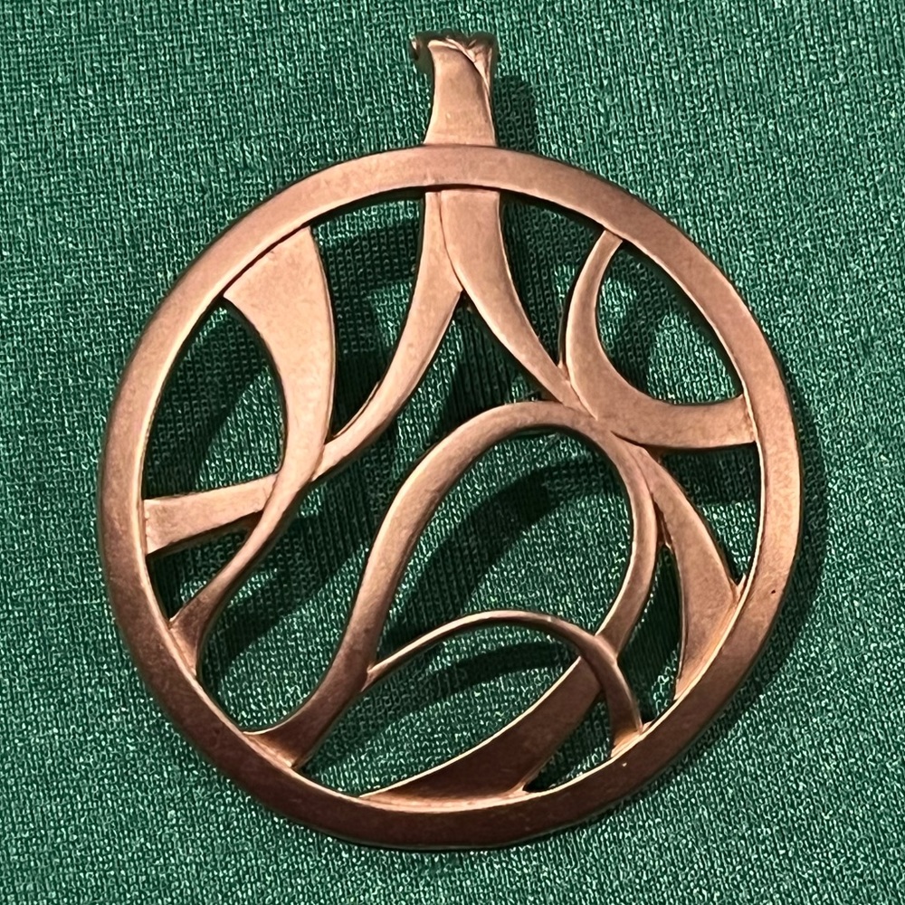 Premier Designs Pizazz Pendant - brushed gold